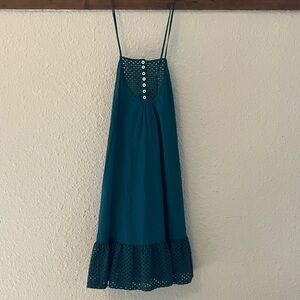 Free People Teal Sleeveless Dress